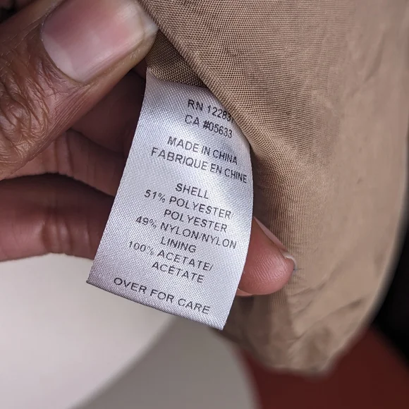 600West Tan Zip Up Jacket Size Large - Picture 9 of 9